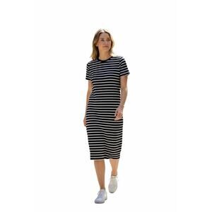 KOTN Blue and White Striped Dress Size Medium 100% Cotton Short sleeve